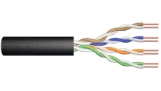 Kabel teleinformatyczny U/UTP kat.5e PE zewnętrzny suchy czarny Fca DK-1511-V-5-OD /500m/