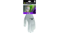 RĘKAWICA DZIANA Z POLIESTRU, STRONA CHWYTNA POWLEKANA PU