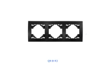 QUADRA RAMKA POTRÓJNA CZARNA