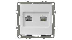 QUADRA GNIAZDO TELEFONICZNE KOMPUTEROWE RJ45 RJ11