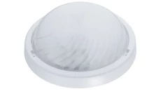 Oprawa ALFA, E27, 75W, biała-polipropylen, klosz matowy-poliwęglan, IP44, IK10 A2210-MP