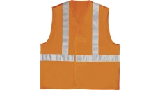 Kamizelka ostrzegawcza z poliestru z dwoma pasami - montaż szelkowy kl. 2 kolor pomarańczowy fluo rozmiar XXL CORP GILP4ORXX