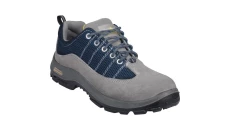 Półbuty z dwoiny welurowej i nylonu typu mesh podeszwa z dwuwarstwowego pu kolor szaro-granatowy rozmiar 37 PIED RIMI2SPGB37