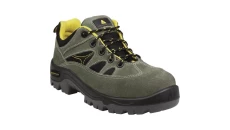 Półbuty z dwoiny welurowej i mesh podeszwa z dwuwarstwowego pu o zróżnicowanych gęstościach podnosek i wkładka kompozytowe kolor