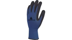 Rękawice dziane z bawełny i poliestru dłoń powlekana lateksem ścieg 13 kolor niebiesko-czarny rozmiar 8 MAIN VE631BL08