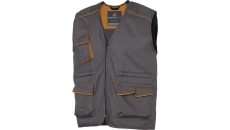 Kamizelka panostyle z poliestru (65) i bawełny (35) 235 g/m? kolor szaro-pomarańczowy rozmiar S CORP M6GILGOPT