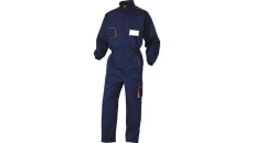 Kombinezon panostyle zapinany na 1 zamek z poliestru (65) i bawełny (35) 235 g/m? kolor granatowo-pomarańczowy rozmiar M CORP