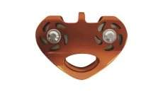 Podwójny bloczek na łożysku kulowym zaprojektowany do tyrolki na linach oraz linach stalowych ANTI TC025