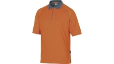 Polo z bawełny (100) 210g zapinane na zamek pod szyją pasuje do serii mach 2 kolor pomarańczowy rozmiar 3XL CORP MSPOLOR3X