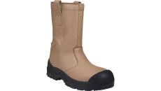 Obuwie wysokie ocieplane futerkiem akrylowym ze skórzanego kruponu barwionego - podeszwa z podeszwa z dwuwarstwowego poliuretanu