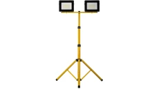 Projektor LED na statywie żółty 2x50W 2x4000lm IP65 6400K SL-S04
