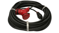 Przedłużacz budowlany jednofazowy elCORD 16A 230V IP44 25m H07RN-F 3G2,5 z wtyczką uni-schuko i podwójnym gniazdem 31126250