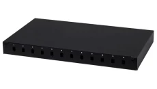 Przełącznica światłowodowa FO 12xSC simplex RACK 19 1U wysuwana czarna