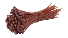 OPASKI ZACISKOWE KABLOWE TRYTKI UV BRĄZOWE 2,5X200