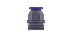 Złączka wtykowa prosta mosiężna niklowana do węża 12, M22X1,5z, 122.M22X1,5-12
