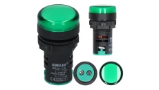 Lampka kontrolna sterownicza zielona LED fi:22 24V