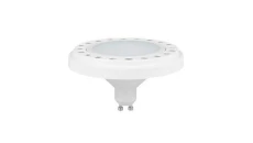Żarówka SISERO2 ES111 LED gu10 15W W/WW 15 led 2835 230V AR111 ciepła biała obudowa biała aluminium 1500lm