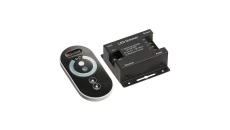 Ściemniacz LED RF 216W 12V 24V 18A czarny pilot radiowy dotykowy TOUCH