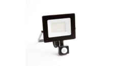 Naświetlacz led z czujnikiem ruchu PIR 20W 1800LM AC230V IP65 kąt świecenia 120 neutralna biała 4000K czarny