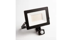 Naświetlacz led z czujnikiem ruchu PIR 50W 4500LM AC230V IP65 kąt świecenia 120 zimna biała 6500K czarny