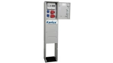 ROZDZIELNICA BUDOWLANA NA FUNDAMENT (2X2P+Z, 1X16A/5P, 1X32A/5P) KANLUX RB26x40-K40-00112W-F0_KANLUX