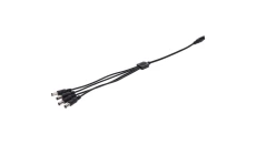 Rozgałęźnik DC 5.5X2.1 4W-1G czarny 33cm 22/20awg
