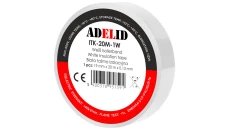 TAŚMA IZOLACYJNA 20M PCV / PVC BIAŁA WODOODPORNA IZOLACJA 19MM 1SZT.