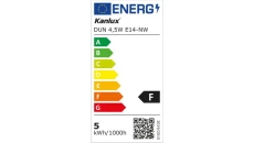 Żarówka LED E14 DUN 4,5W E14-NW 470lm 4000K barwa neutralna 23433