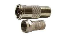Przejście Adapter antenowy F (gniazdo) / IEC TV (gniazdo) + Wtyk F nakręcany 7,0mm