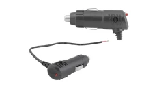 Wtyk kątowy do zapalniczki samochodowej LED z kablem 20czm 12V/24V HQ