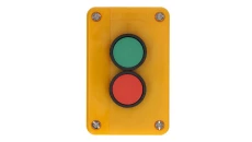 Kaseta sterownicza z dwoma przyciskami START STOP żółta