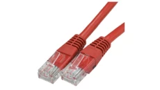Patchcord UTP kat.5e kabel sieciowy LAN 2x RJ45 linka czerwony 5m