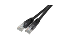 Patchcord UTP kat.6 kabel sieciowy LAN 2x RJ45 linka czarny 10m