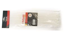 Trytki opaski zaciskowe kablowe 4,8x300 100szt nylonowe Schmith