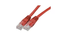 Patchcord UTP kat.6 kabel sieciowy LAN 2x RJ45 linka czerwony 2m