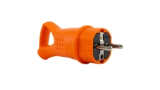 WTYCZKA GUMOWA POMARAŃCZOWA 16A 230V IP44 Z UCHWYTEM NA KABEL
