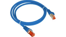 Patch-cord F/UTP kat.6 PVC 0.25m niebieski KKS6NIE0.25