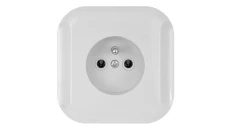 TOPAZ Gniazdo pojedyncze p/t 2p+Z 16A, 250V białe 00060278