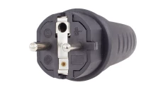 Wtyk prądowy gumowy na kabel 16A 230V IP44 STANDARD