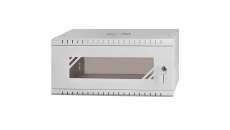 Szafa wisząca RACK 19 4U 350mm drzwi szklane szara PRO
