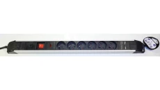 Listwa przepięciowa 2x USB 6x gniazdo sieciowe 16A 3m