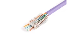 Wtyk RJ45 (8P8C) przelotowy kat.6 nieekranowany AWG 26-24 /woreczek zawiera 100szt./ X-ML-6U-EZ