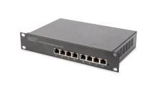Switch Etherne 8 x Gigabit ethernet rack 10 cali czarny DN-80114