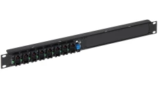 Patchpanel PoE 8xRJ-45 max.60V 1U Rack 19” POE-8/R19
