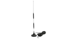 Antena GSM/LTE magnetyczna, 9 - 12dBi, 900/1800 MHz, SMAm, czarna AT-GSM-MAG-9dBi