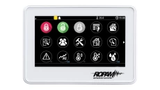 Panel dotykowy, 4,3” TFT LCD, pojemnościowy, montaż na płaskim podłożu,złącza stałe, kolor biały
