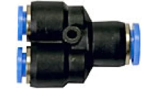 Rozgałęźnik wtykowy typu Y z tworzywa sztucznego 2x6 - 1x10, 141.1006