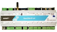 Centrala alarmowa NeoGSM-IP-64-D12M, GSM + Wifi, 4 strefy, 16-64 wejść, 8-40 wyjść, 12VDC