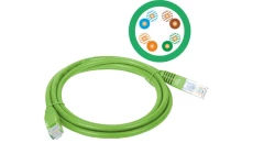 Patchcord UTP A-LAN KKU5ZIE2 (RJ45 - RJ45 2m UTP kat. 5e kolor zielony)