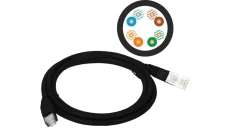 Patchcord UTP A-LAN KKU5CZA5 (RJ45 - RJ45 5m UTP kat. 5e kolor czarny)